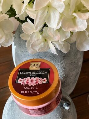 Indulge with Pink Cherry Blossom Body Scrub NWT